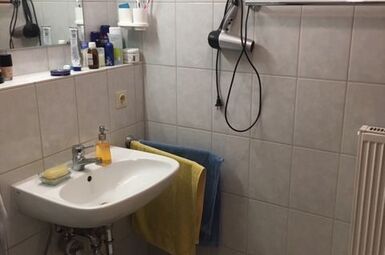 Koupelna a WC - apartmán Bavorská Ruda