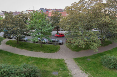 panoramatická fotka - výhled z balkonu
