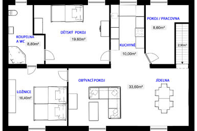 Rodinný dům 8+2, parcela 1.500 m2, Klabava, okr. Rokycany