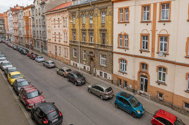 Pohled z okna kuchyně