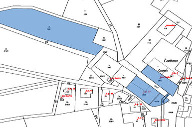 katastrální mapa