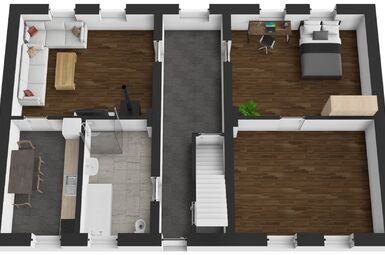 Rodinný dům 3+1, velká půda, parcela 446 m2, Staňkov
