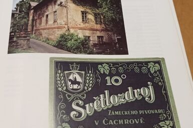 Původní nálepka 10 st. pivo Světlozdroj 