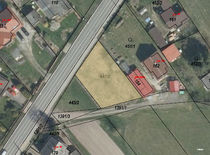 Pozemek o ploše 524 m2 s projektem na dům, Nekmíř, Plzeň - sever
